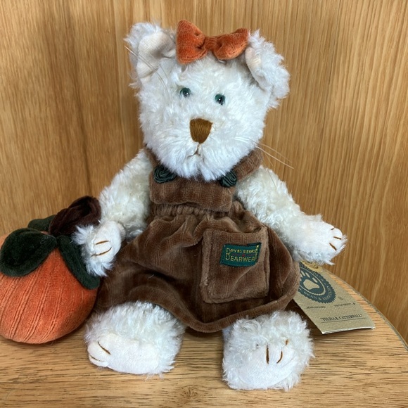 BOYD’S BEARS CATS SABRINA P. CATTERWALL WITH AUTUMN DECOR. 9” Tall - Picture 7 of 12